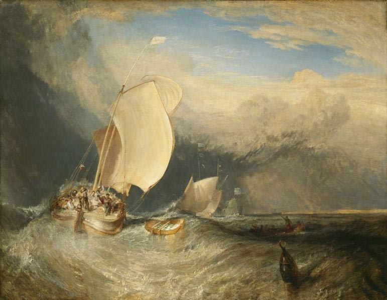 Joseph Mallord William Turner Fishing Boats with Hucksters Bargaining for Fish